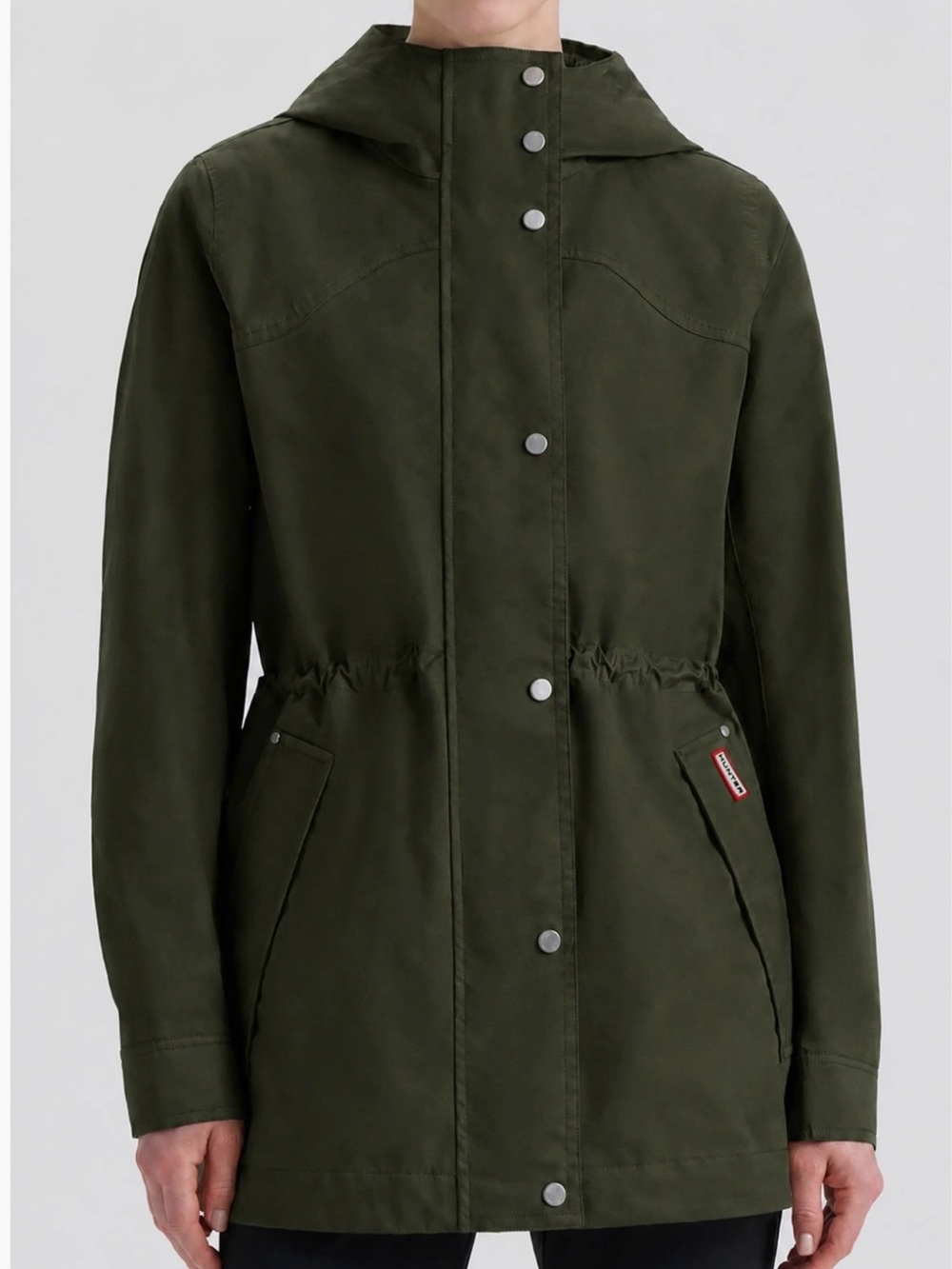 NWT-HUNTER Adela Water Repellent Cotton Canvas Hooded Jacket women’s size small